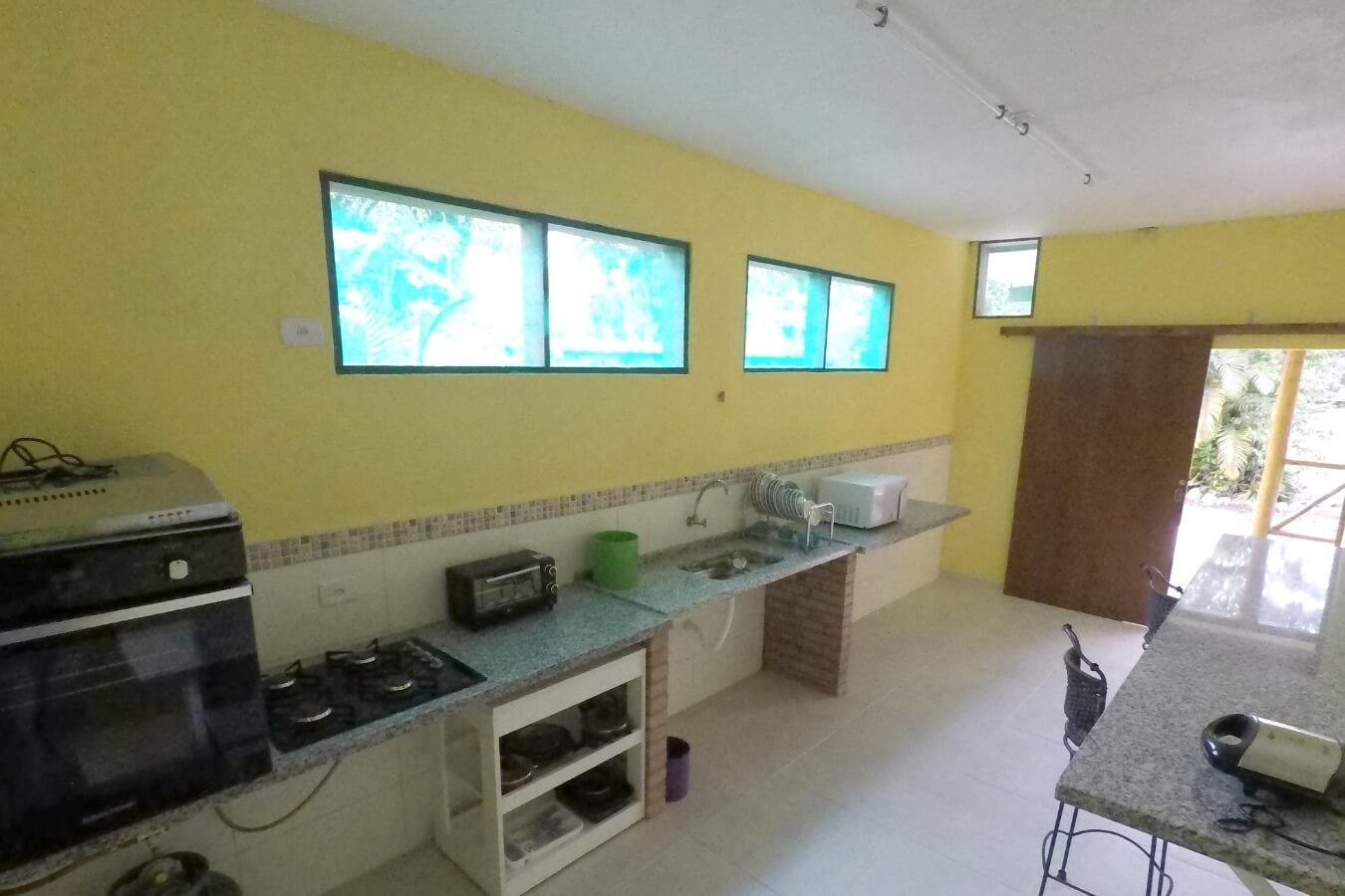 Imagem da cozinha do Hostel
