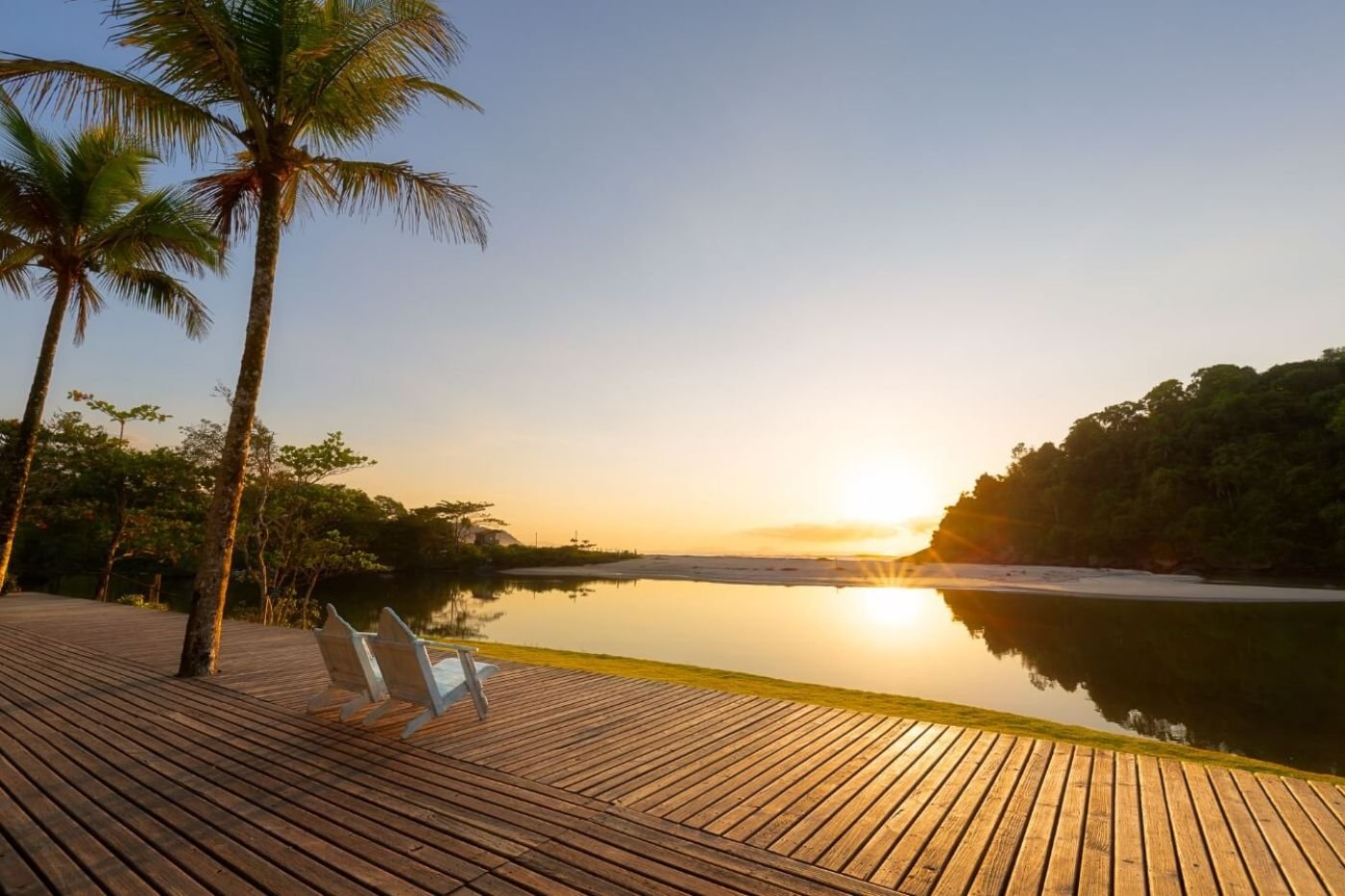 Eventos | Vista do deck do Itamambuca Eco Resort em direção à praia