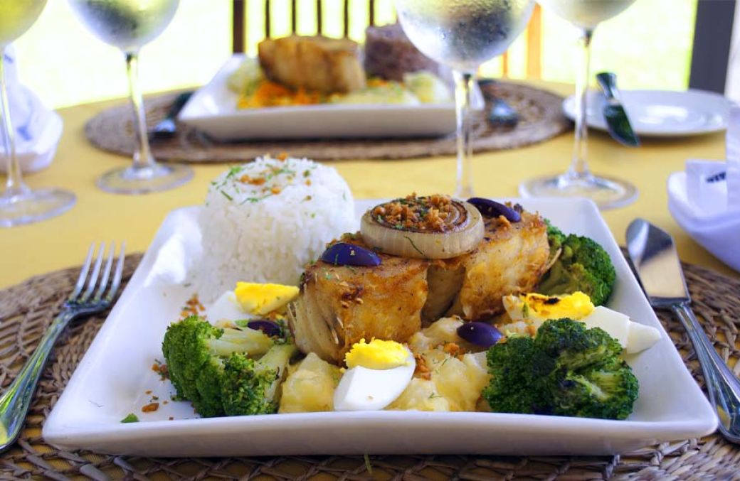 Prato servido no Restaurante Taioba